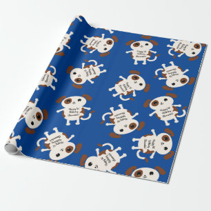 Dog Birthday Party Kids Wrapping Paper