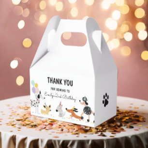 Dog Birthday Puppy Pawty Animals Thanks Favour Box