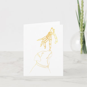 Dog Black Lover Skeleton Hand Funny Halloween 2023 Card