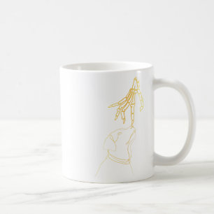 Dog Black Lover Skeleton Hand Funny Halloween 2023 Coffee Mug