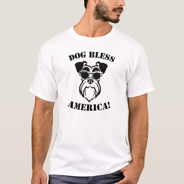 Dog Bless America T-Shirt (Front)