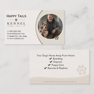 Dog Boarding, Daycare & Breeder Custom Kennel Business Card