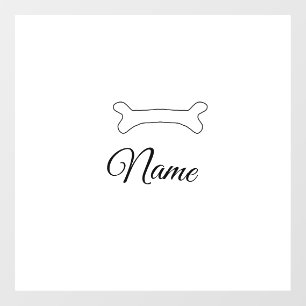 Dog bone add dog name photo custom personalised