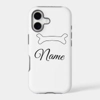 Dog bone add dog name photo custom personalised