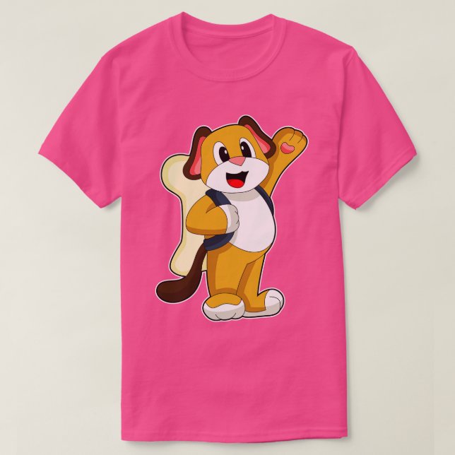 Dog Bone Backpack T-Shirt (Design Front)