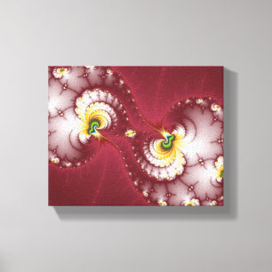 Dog Bone Chew - Fractal Canvas Print