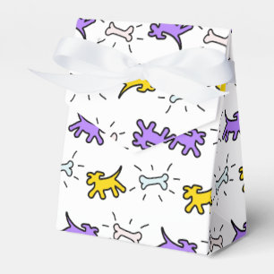 Dog Bone Graffiti Style Choose Colour Favour Box 1