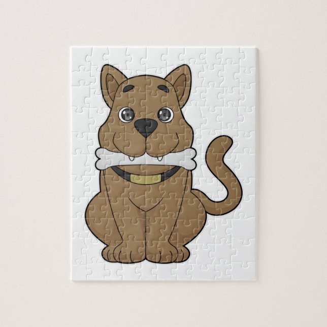 Dog Bone Jigsaw Puzzle (Vertical)