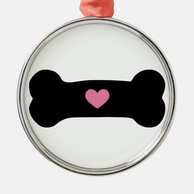 Dog Bone Metal Tree Decoration (Front)