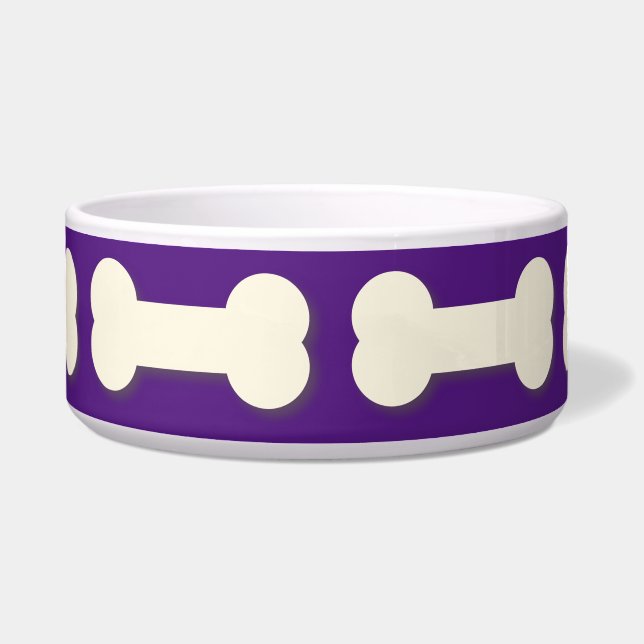 Dog Bone Pattern Any Colour Bowl (Front)