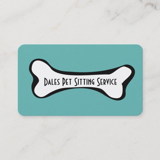 Dog Bone Pet Business Card (Front)