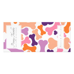 dog bone pet services rack card