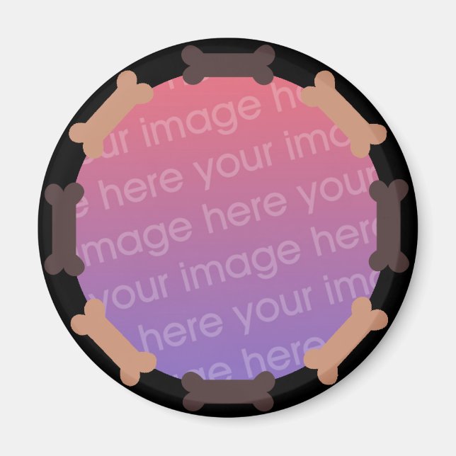 Dog Bone Photo Magnet (Front)