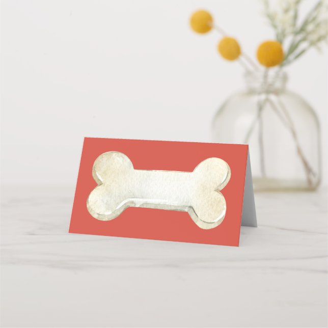 Dog Bone  Place Card (Front)