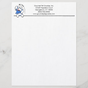 Dog Bones Bone Appetit! Gourmet Pet Foods Business Letterhead Design