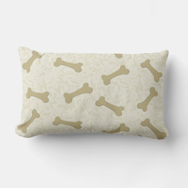 Dog Bones Throw Pillows (Front)