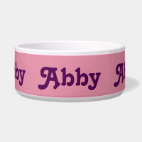 Dog Bowl Abby