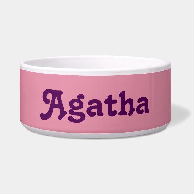 Dog Bowl Agatha (Front)
