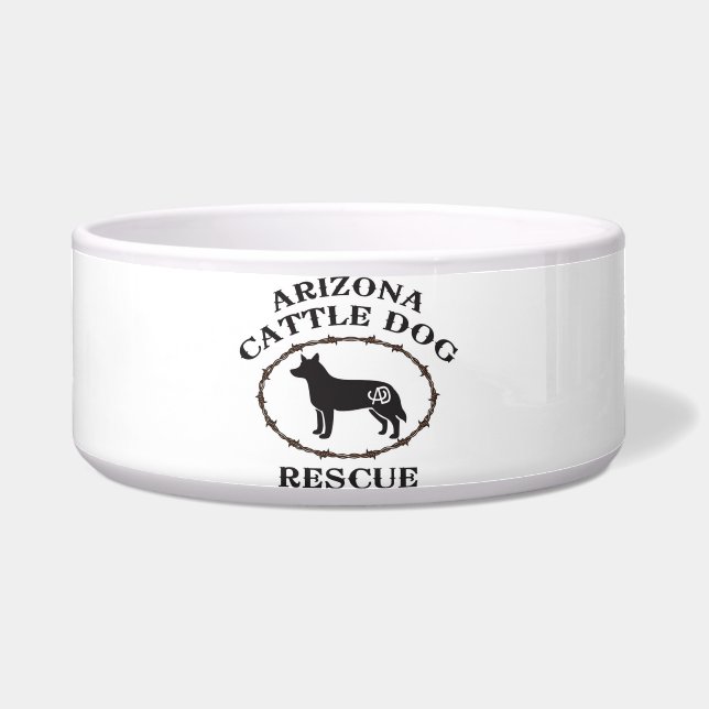Dog bowl Arizona Cattle Dog Rescue (Front)