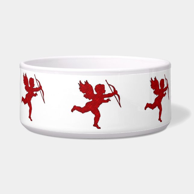 Dog Bowl Cupid Red (Front)