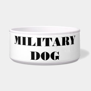 Dog Bowl Military Dog