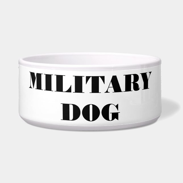 Dog Bowl Military Dog (Front)