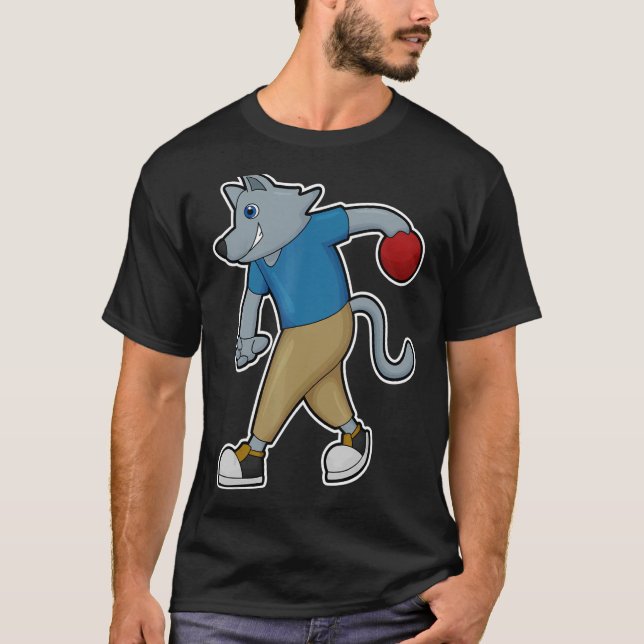 Dog Bowling Bowling ball Sports T-Shirt (Front)