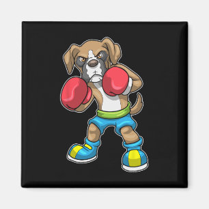 Dog Boxer Boxing Gloves Boxing For Men Women Girls Magnet