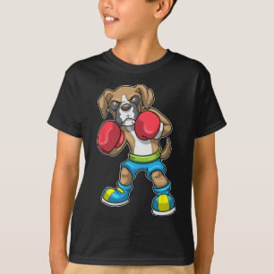 Dog Boxer Boxing Gloves Boxing For Men Women Girls T-Shirt