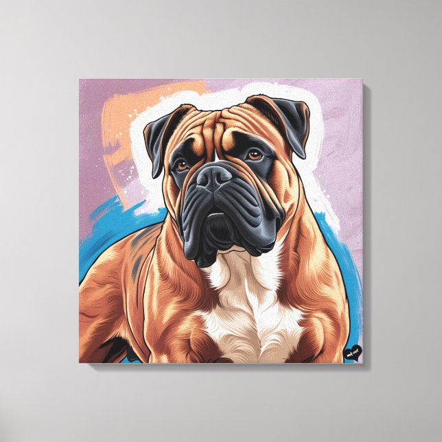 Dog - Boxer Canvas Print (Front)