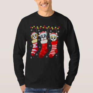 Dog Boxer Christmas Socks Xmas Pajama Pet T-Shirt