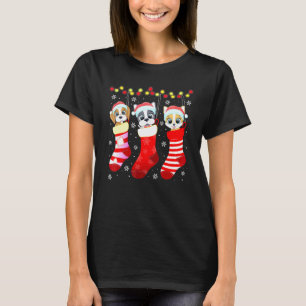 Dog Boxer Christmas Socks Xmas Pajama Pet T-Shirt