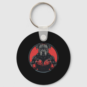 Dog Boxer Fighter Boxing Men Women Kids Key Ring