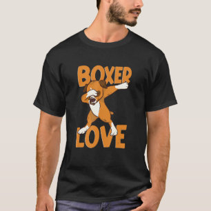 Dog Boxer Love Dab German Boxer Dog Mum Dabbing Bo T-Shirt