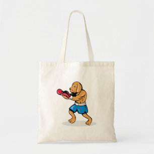 Dog Boxing Tote Bag