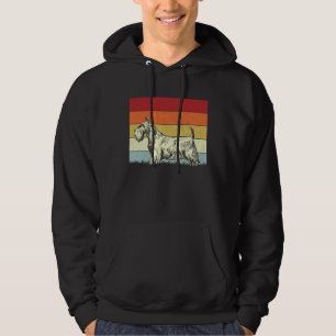 Dog  Boys Girls Vintage Scottish Terrier Dog Retro Hoodie