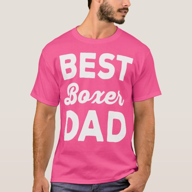 Dog Breed Best Boxer Dad T-Shirt (Front)