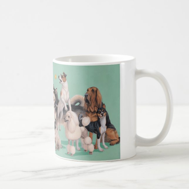 Dog Breed Diversity Coffee Mug (Right)