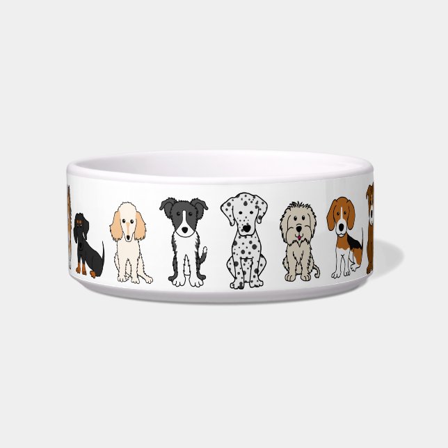Dog Breed Dog Bowl (Front)