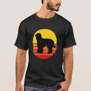 Dog Breed Dogs-Afghan-Hound-Sunset Dog Retro Vinta T-Shirt