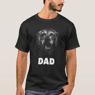 Dog Breed Face Lover Golden Retriever Dad Premium T-Shirt