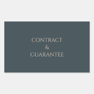 Dog Breeder Folder Label CONTRACT & GUARANTEE