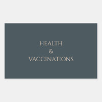 Dog Breeder Folder Label Health & Vaccination
