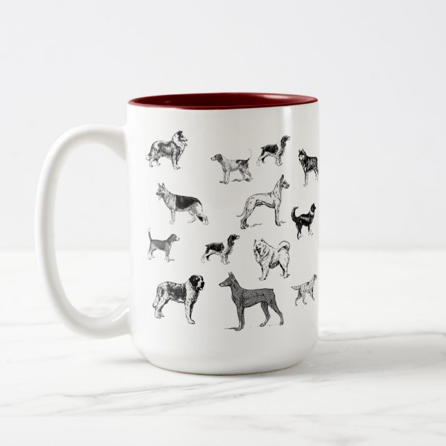Dog Breeds Mug (Left)
