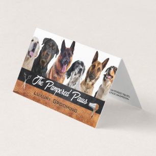 Dog Breeds Pet Grooming Tools Business Card