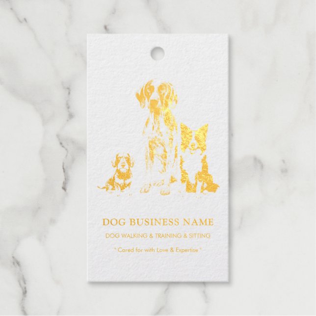 Dog Breeds Puppies Pet Gift Tags (Front)