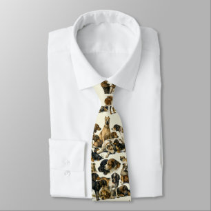 Dog Breeds Retro Victorian Era 1895 Show Winners Tie