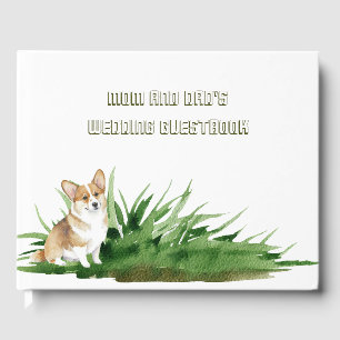 Dog Bride and Groom Pet Wedding Guest Book
