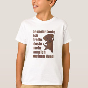 Dog Brown Labrador Doesn't Like People T-Shirt
