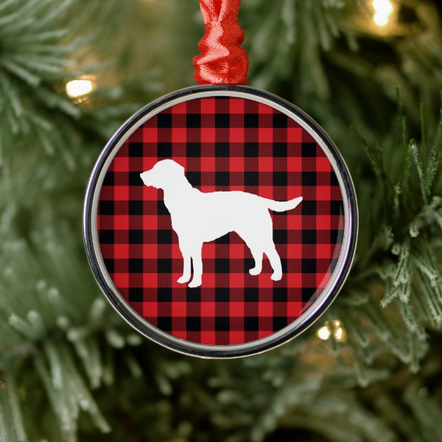 Dog Buffalo Check Mountain Metal Tree Decoration (Tree)